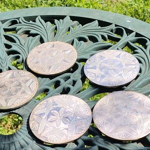 Elegant Silver Coasters Set